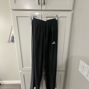 Adidas Men’s Black Joggers with White Stripes